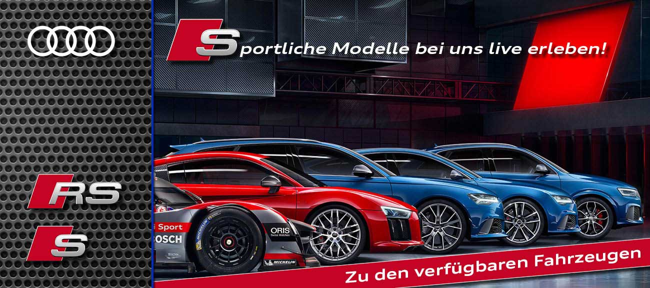 Slider Audi S und RS Modelle