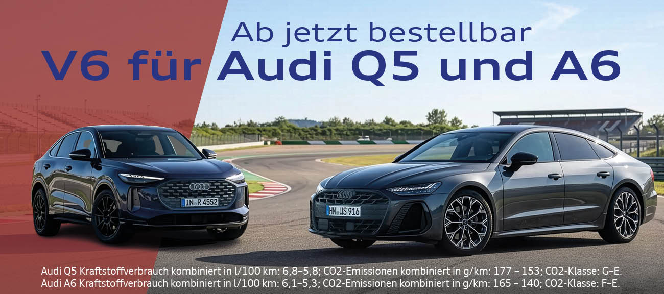 Slider Audi Q5 und A6 V6 TDI
