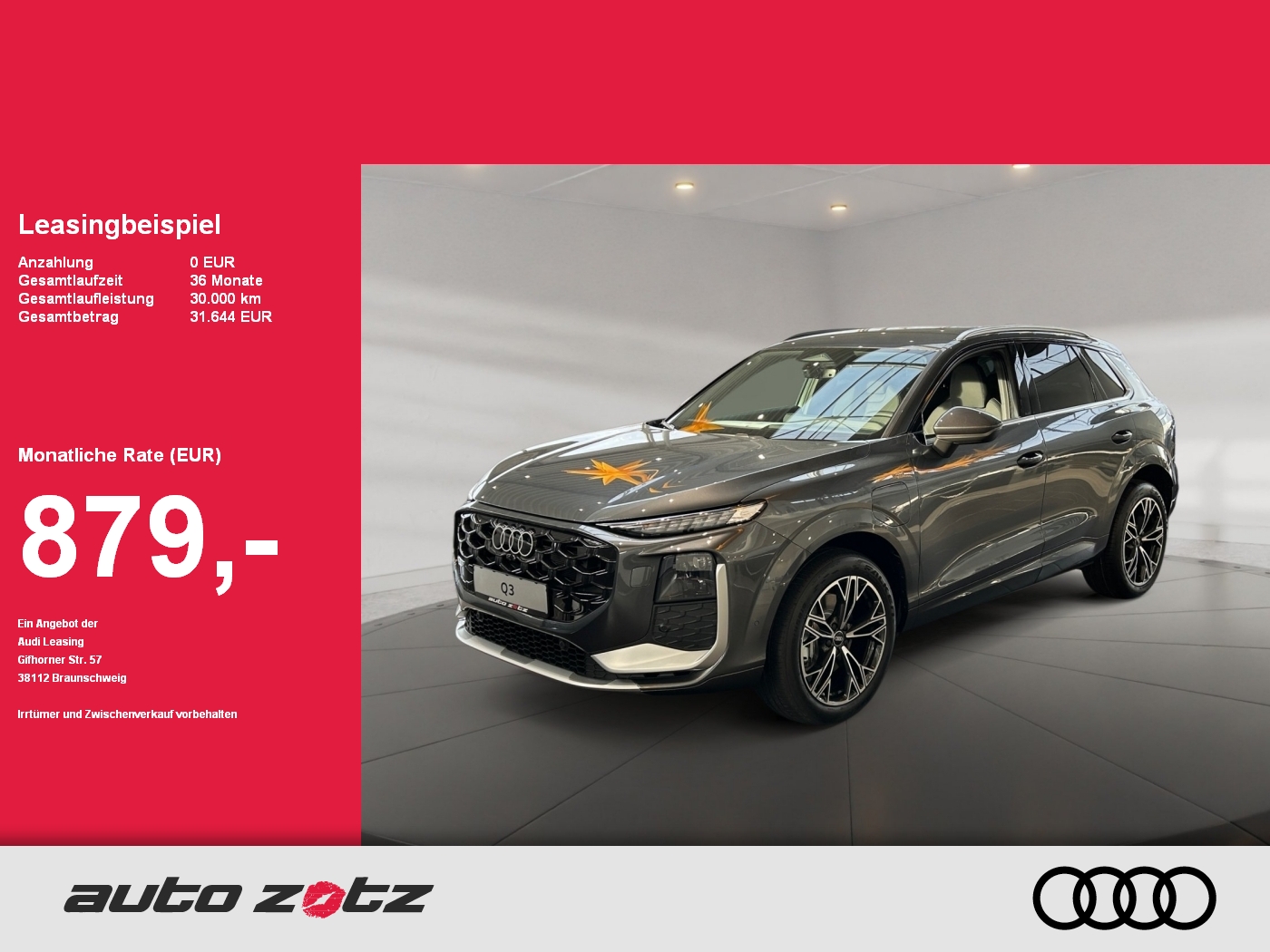 Q3 SUV e-hybrid 200 kW S tronic S Line,Kam.,ACC