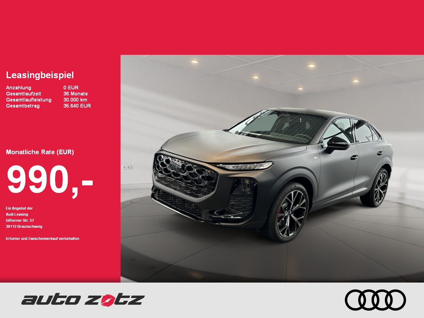 Q3 Sportback TFSI quattro 150 kW S tronic S Line