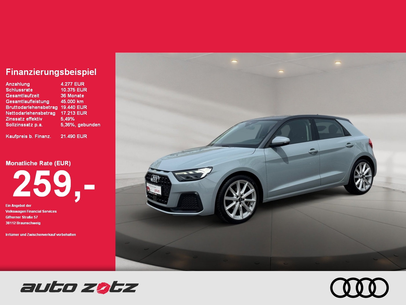 A1 Sportback Advanced 30 TFSI Schaltgetriebe PDC