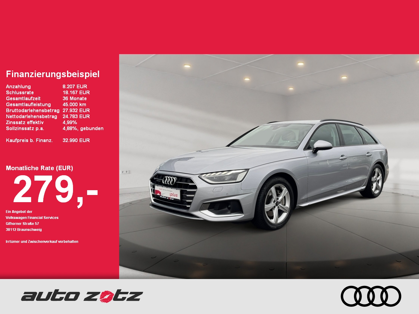 A4 Avant advanced 40TDI quattro S tronic matrix