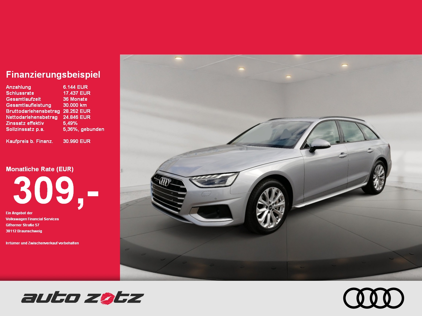 A4 Avant Advanced 50 TDI quattro tiptronic PDC