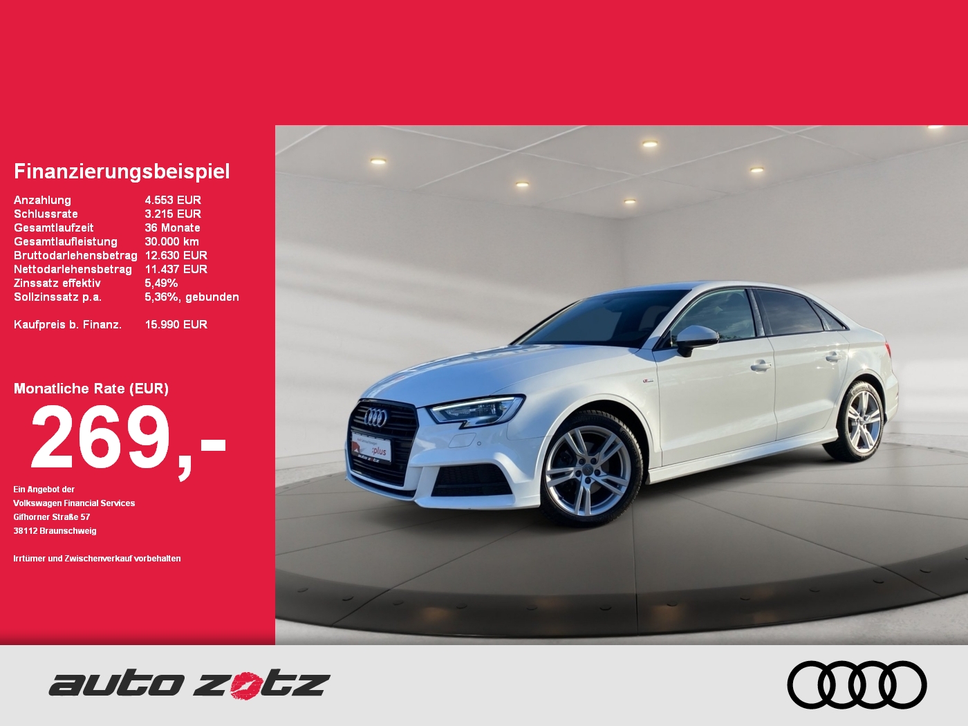 A3 Limousine Sport 30 TFSI S tronic S Line,Kam.