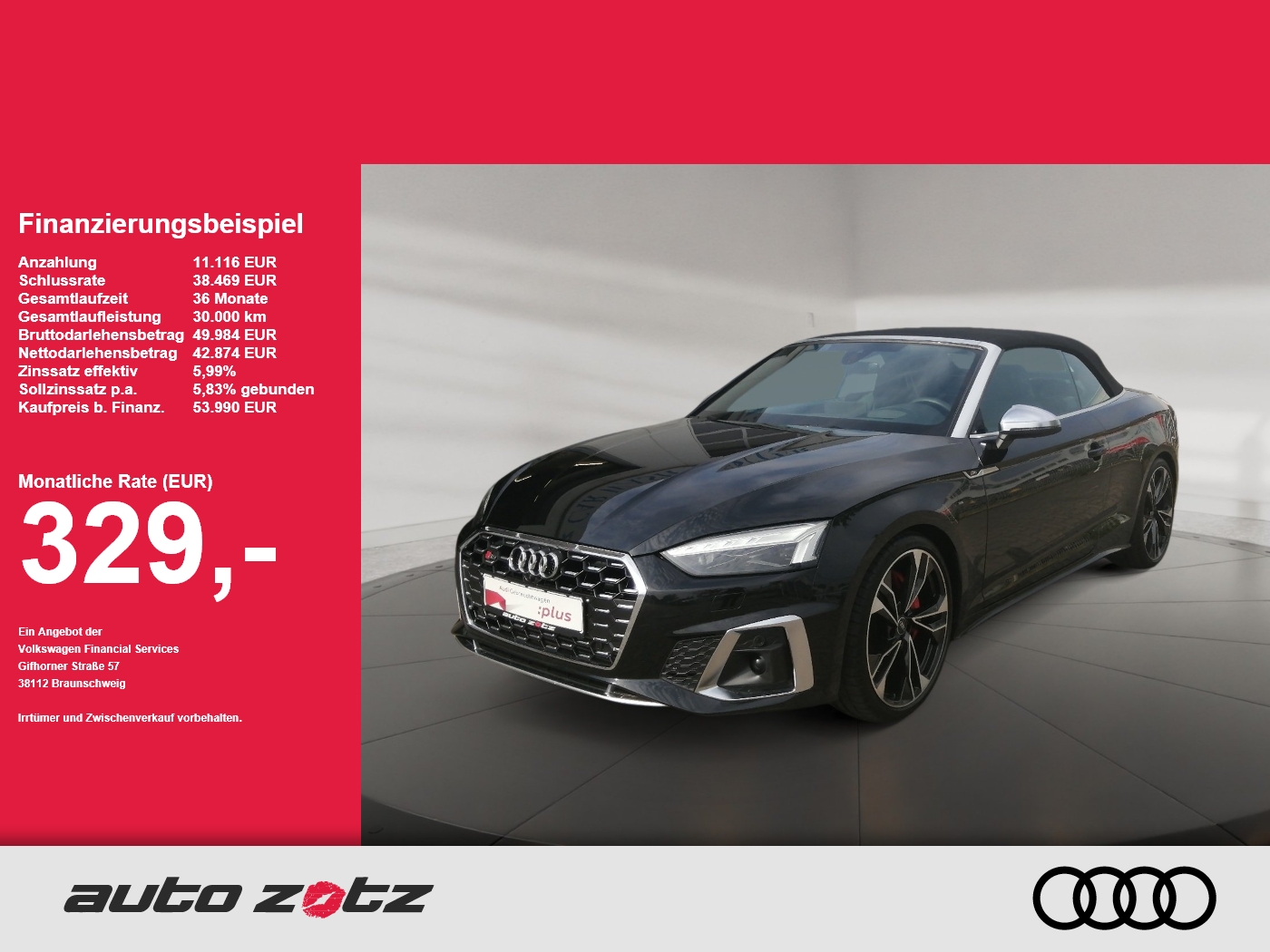 S5 Cabriolet TFSI tiptronic matrix,360,HUD,Kam.