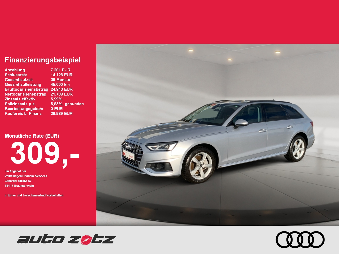 A4 Avant advanced 40TDI quattro S tronic ,PDC