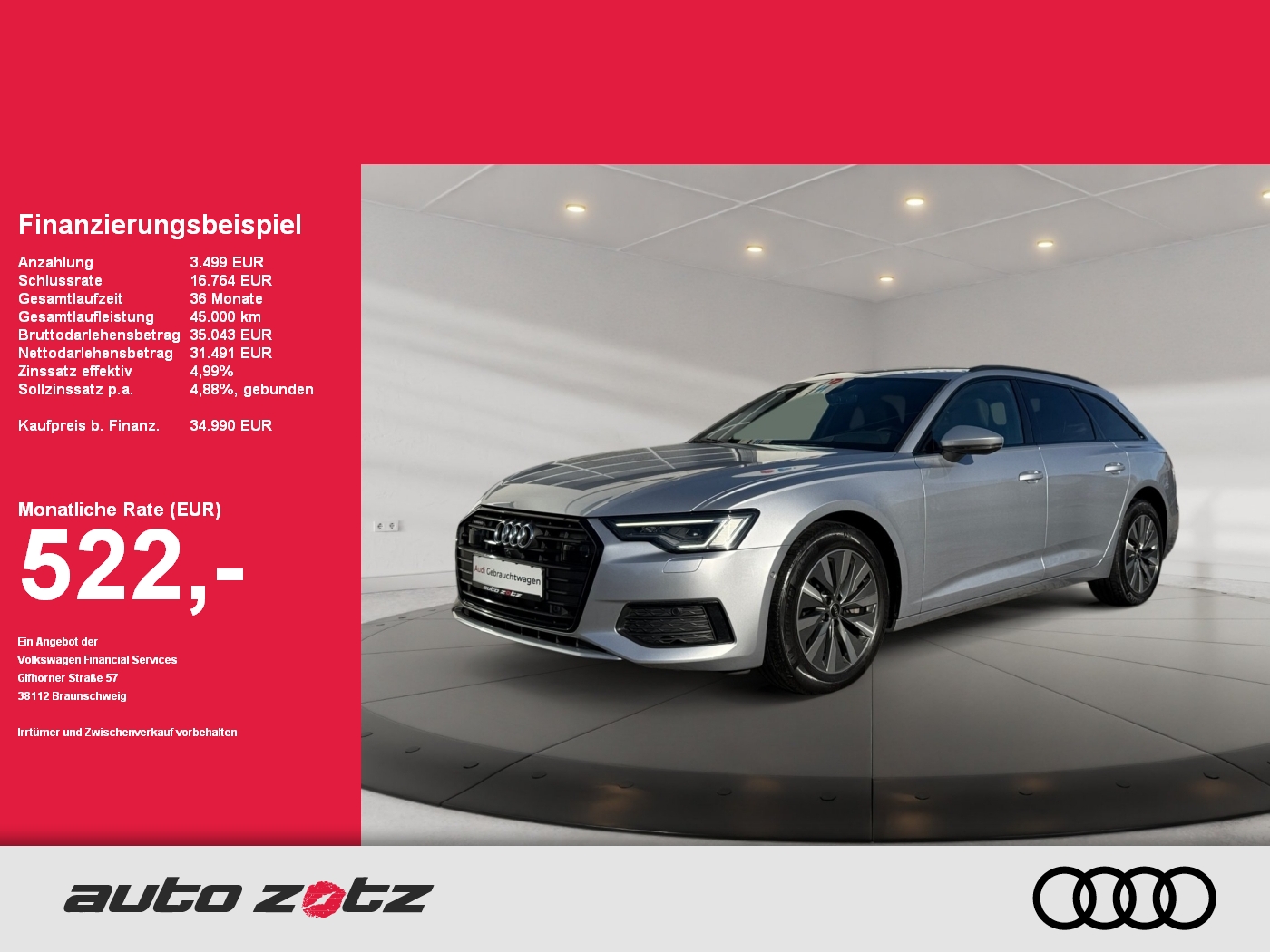 A6 Avant design 45 TDI quattro S tronic BO,360