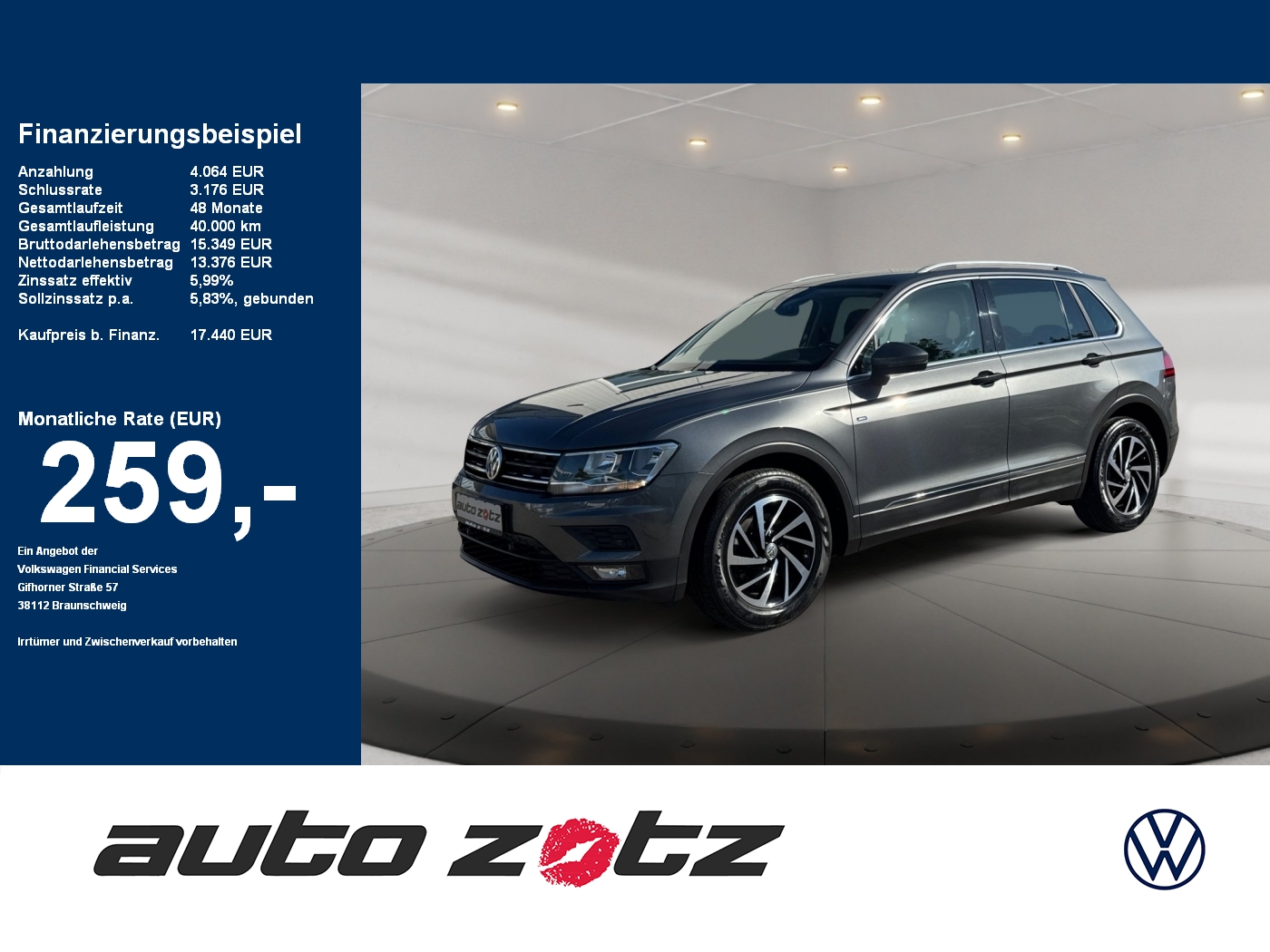 Tiguan 2.0TDI JOIN PDC,ACC,Navi,DynLicht,KlimaA