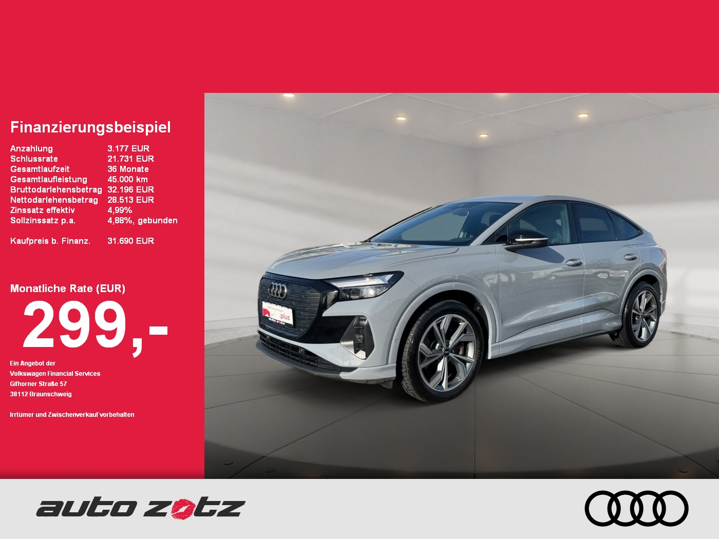 Q4 Sportback e-tron 40 S Line,Kam.,Standhz,ACC