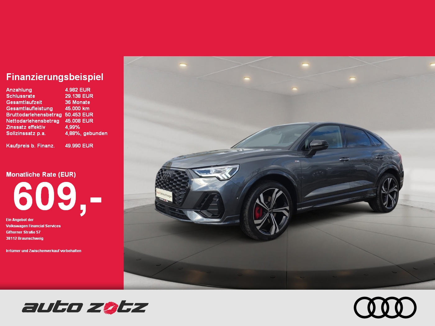 Q3 Sportback S line 45 TFSI quattro S tronic