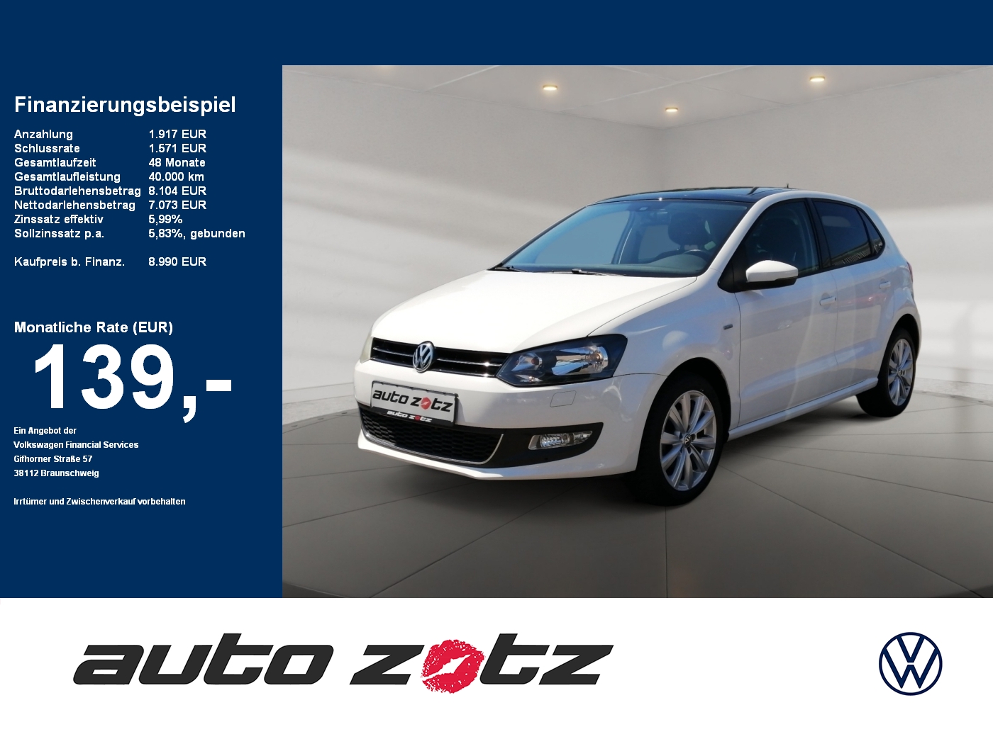 Polo 1.2TSI Life PANO,PDC,KlimaA,LM,SD,SHZ