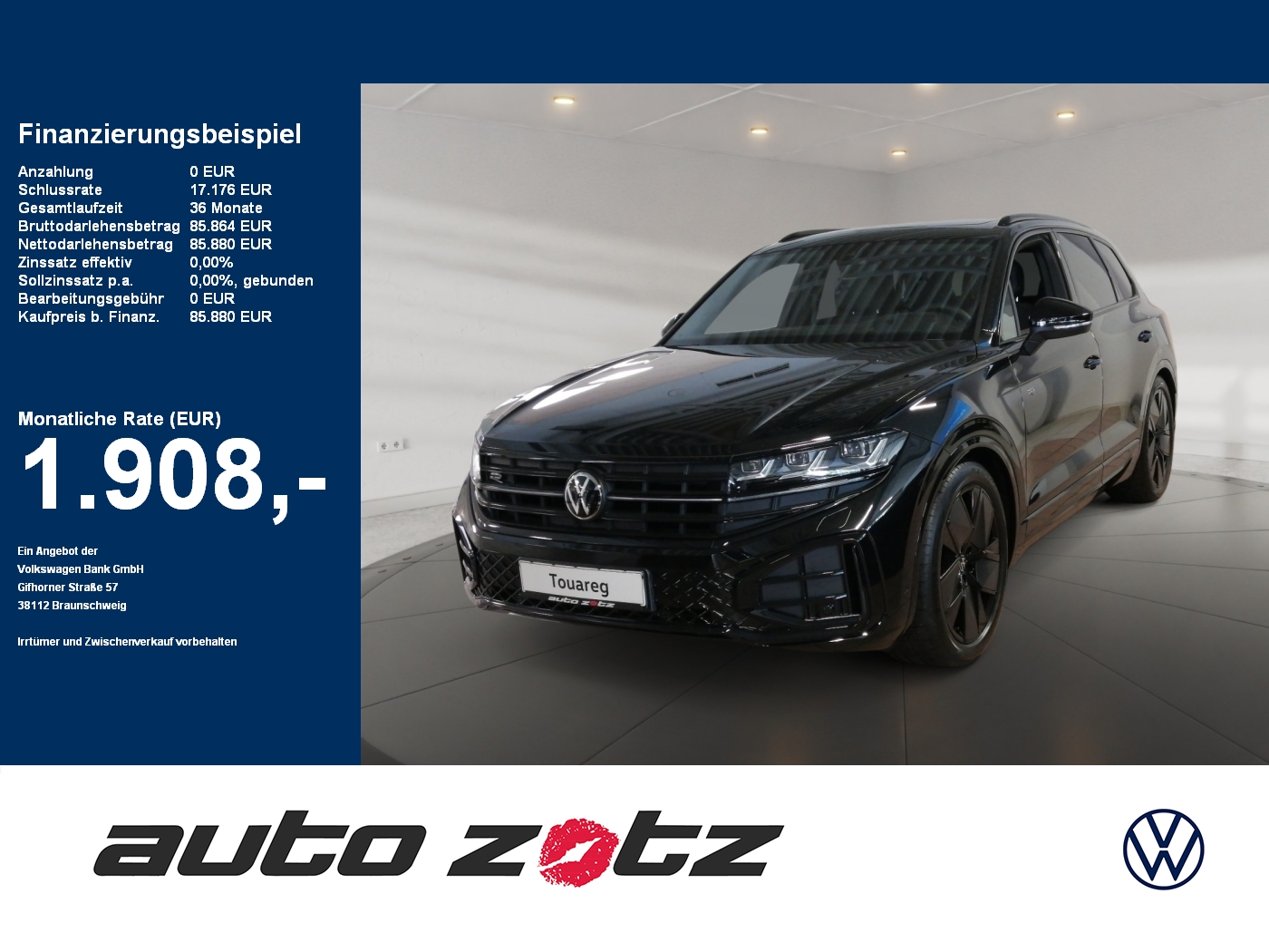 Touareg R-Line 3.0TDI Black Style 21 Zoll HUD