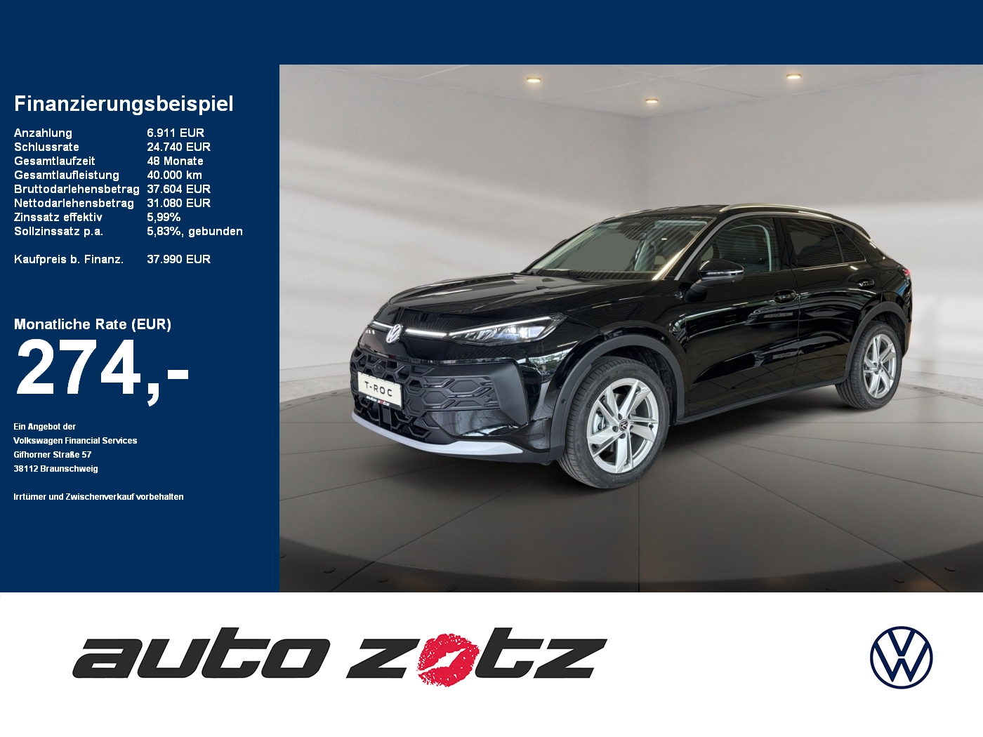 T-Roc Style 1.5 l eTSI OPF  DSG 360,HUD,Kam.,PDC