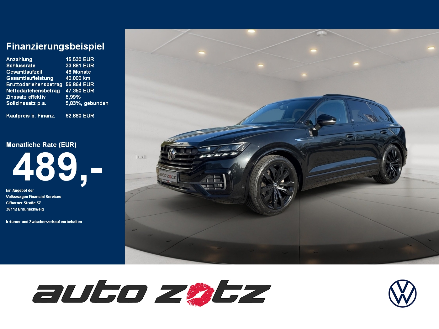 Touareg Edition 20 HUD DYN PANO AHK BLACK HUD,LM