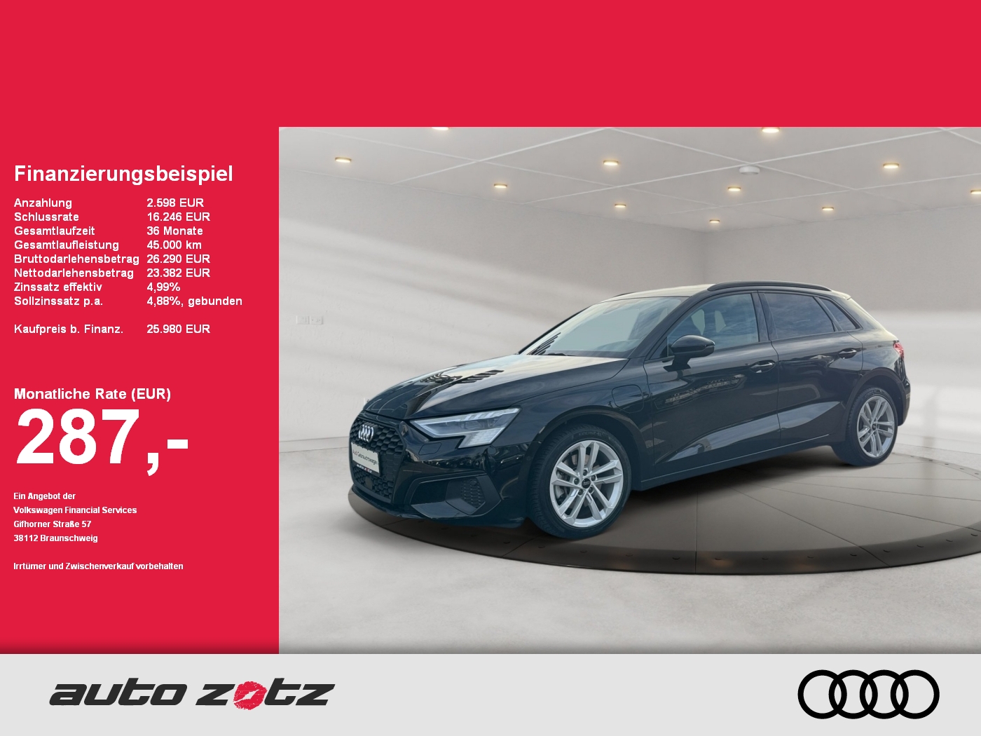 A3 Sportback 40 TFSIe 150(204)  S tronic Kam.,LM