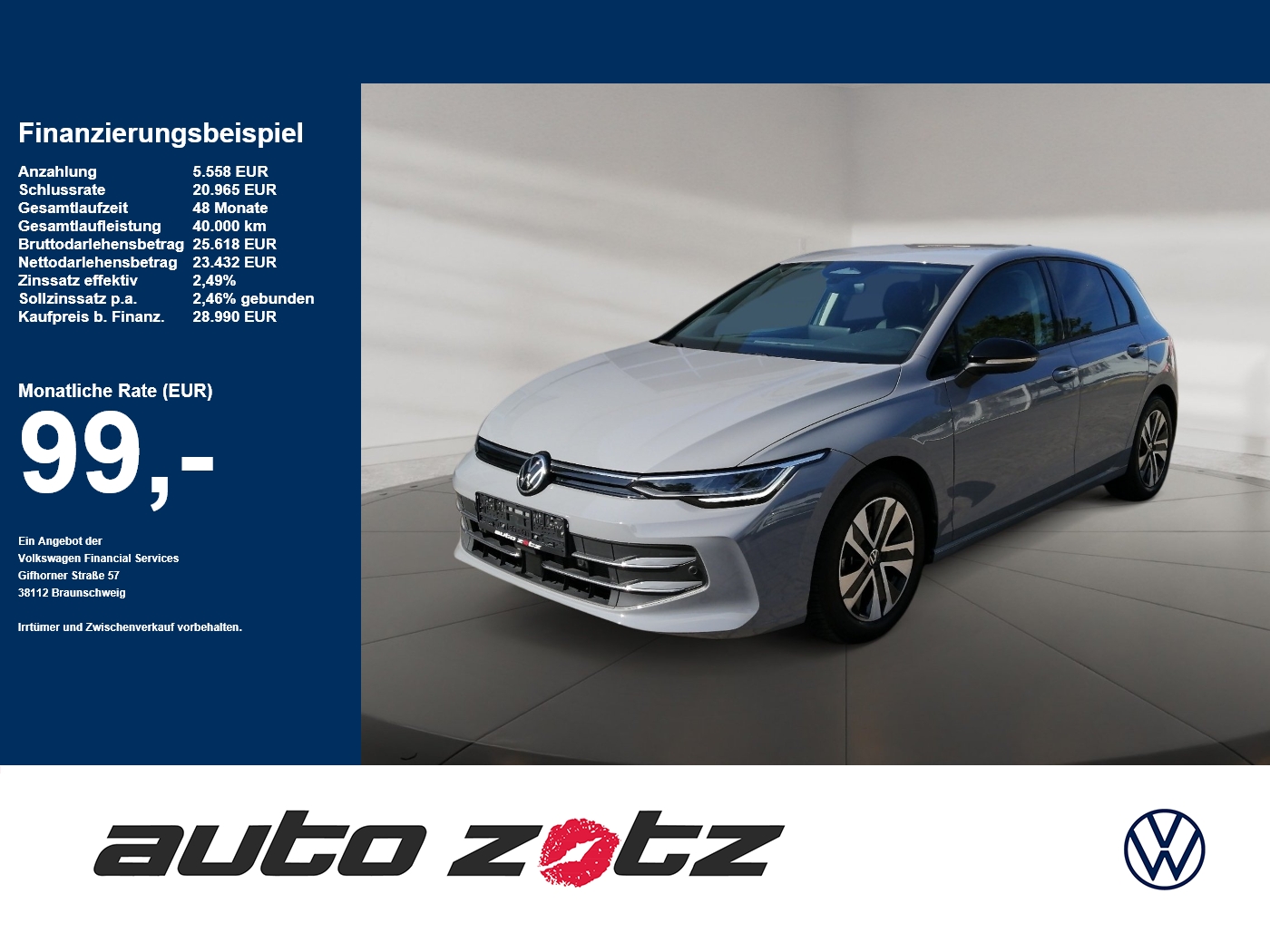 Golf VIII Energy 1.5eTSI DSG Kam.,PDC,Virtual