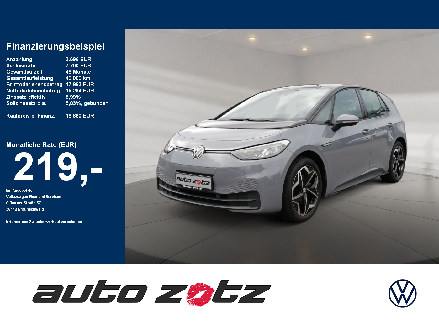ID.3 Pure Performance City 45 kWh 150PS ACC PDC