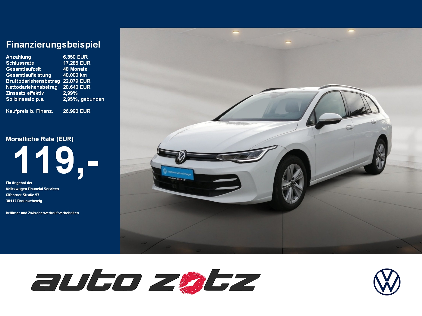 Golf Variant VIII 1.5TSI LIFE AREA VIEW HEADUP