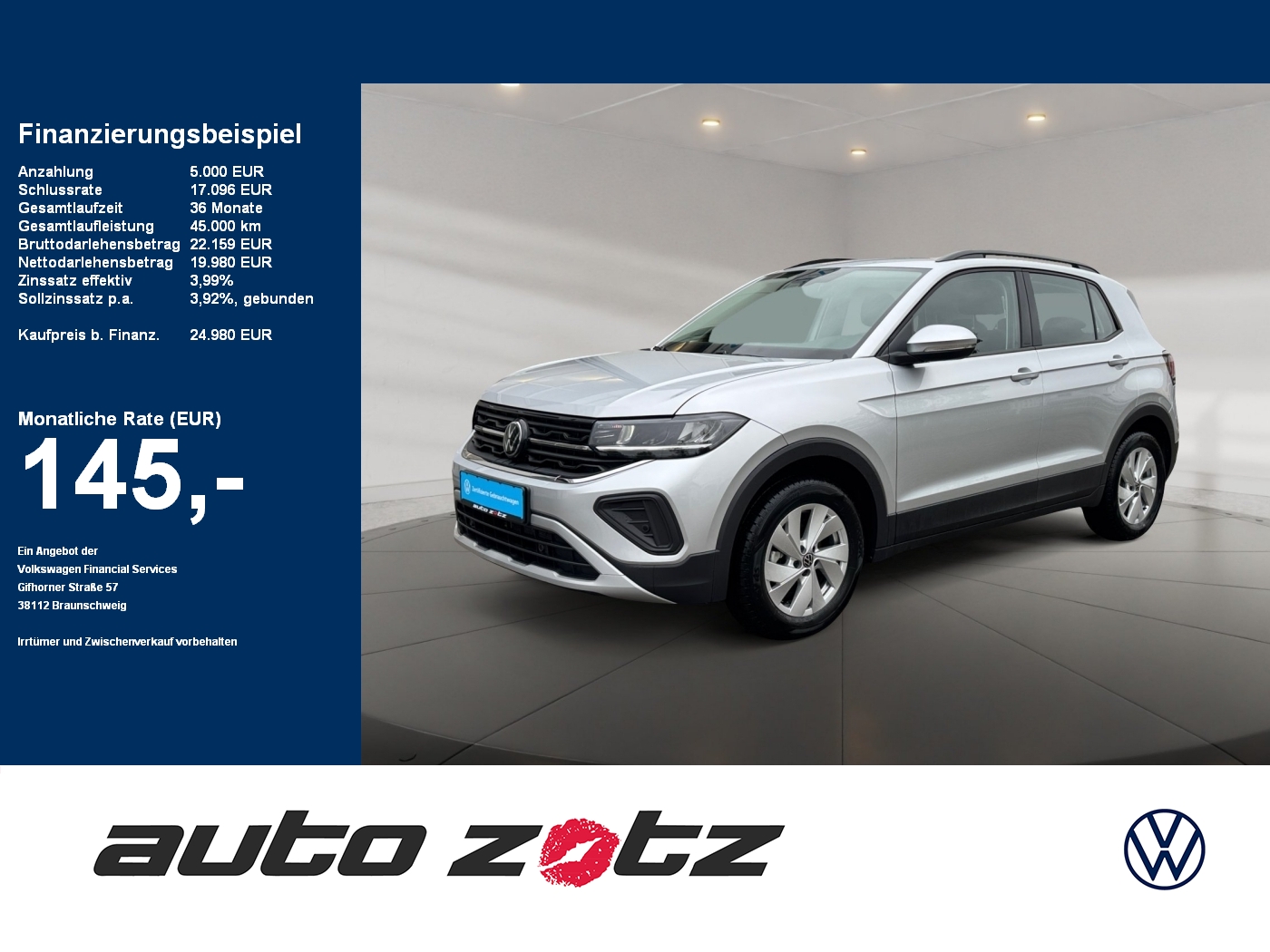 T-Cross 1.0TSI DSG ACC KAM 5J Garantie Kam.,PDC