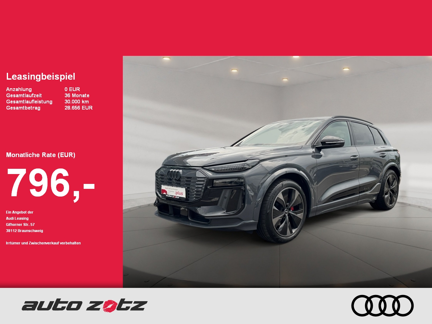 Q6 SUV e-tron quattro BO,S Line,360,HUD,Kam.,PDC