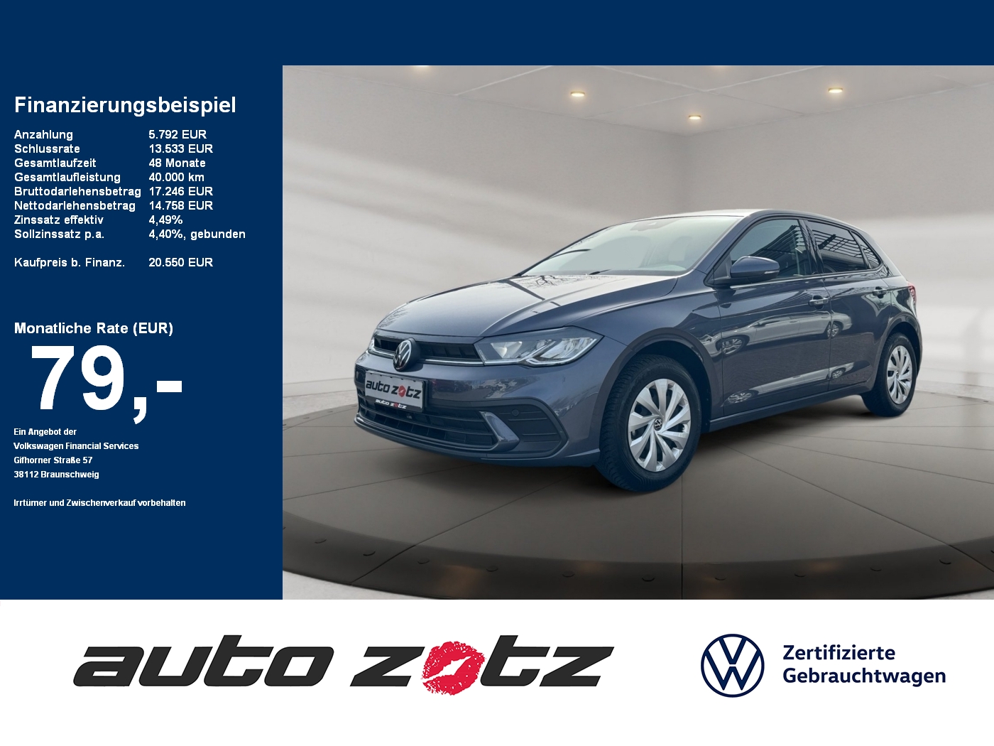 Polo Life 1.0 TSI PDC,Virtual,ACC,LED,Navi,SHZ