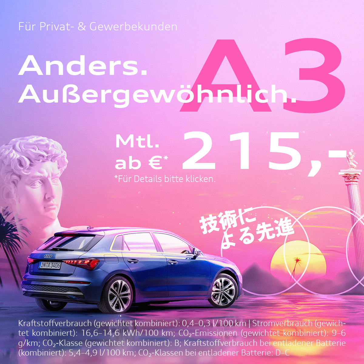 Erleben Sie den Audi A3 – ein Fahrzeug, das Sportlichkeit, Komfort und Innovation perfekt vereint. Ob als Limousine oder Sportback, der Audi A3 bietet modernes Design, fortschrittliche Technologien und maximalen Fahrspaß. Besuchen Sie uns im Autohaus Albert Zotz GmbH,