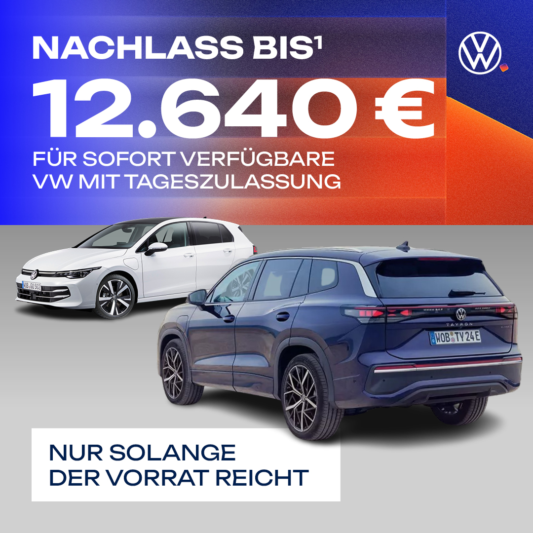 HEADER MOBILE VW Tageszulassung Handelslager