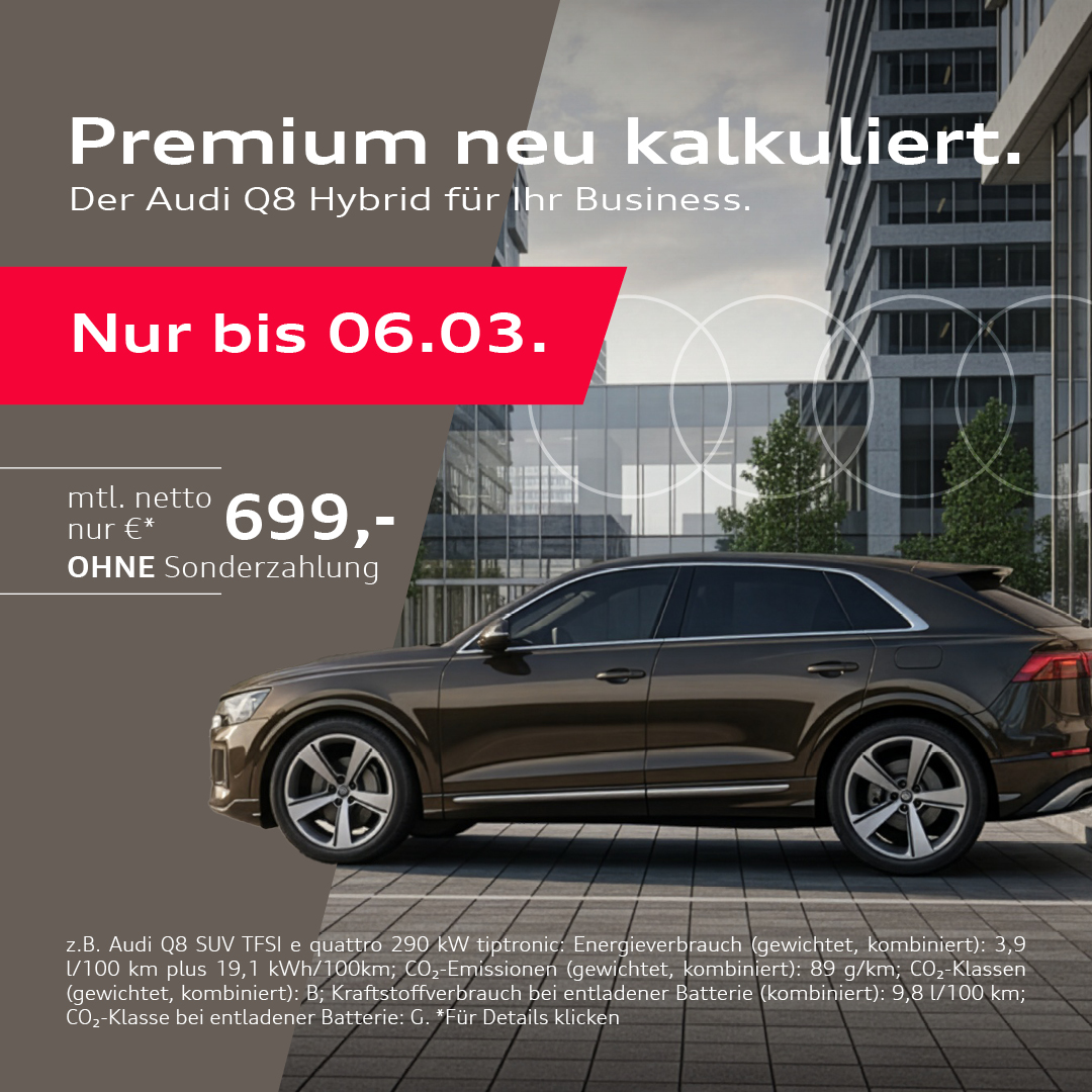 BEITRAG Audi Q8 Hybrid Gewerbe